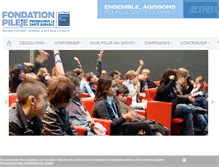 Tablet Screenshot of fondation-pileje.com